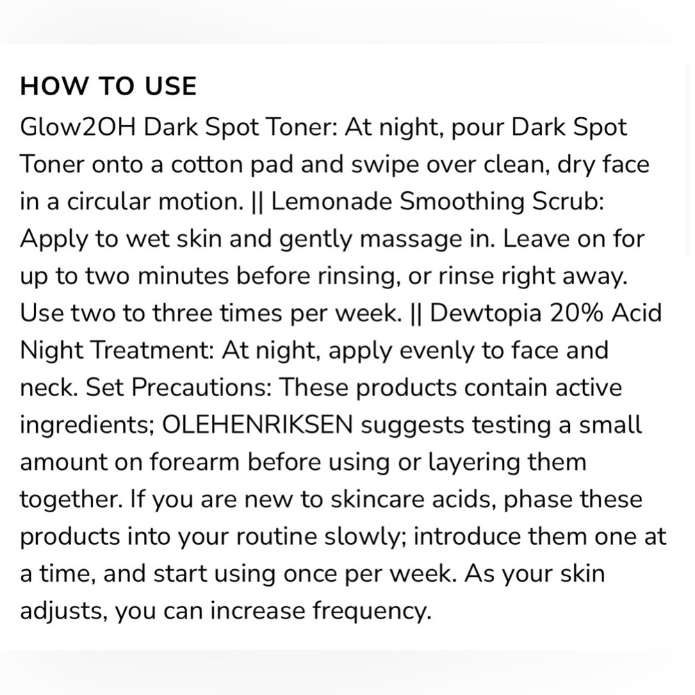 💦 OLEHENRIKSEN® Acids Done Bright Set - Picture 7 of 7